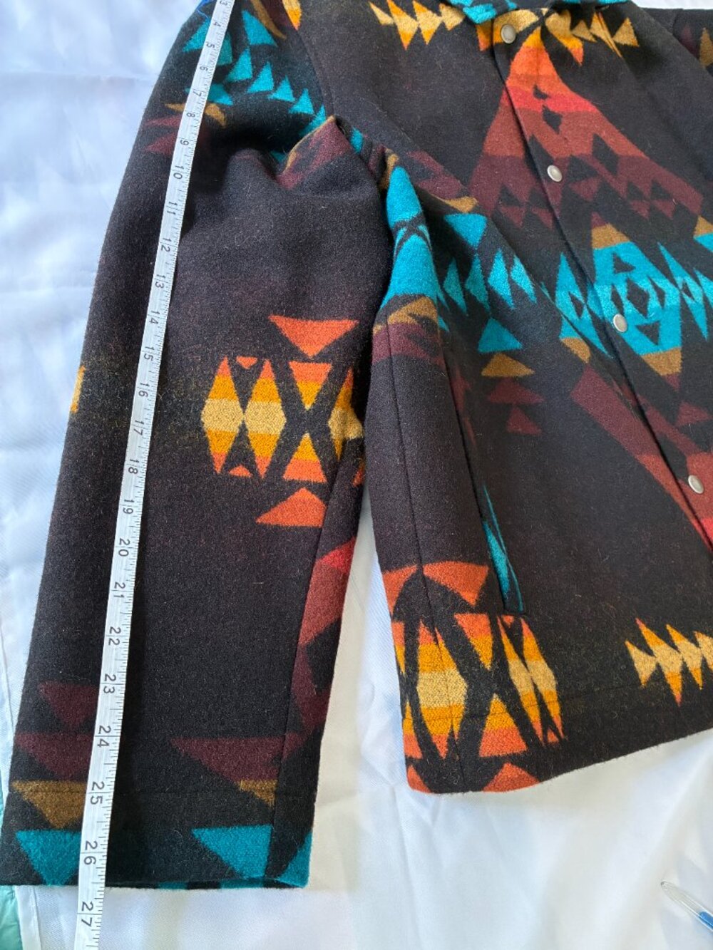 Men's Pendleton Silverton Wool Diamond Peak Coat - XL - Picture 13 of 14